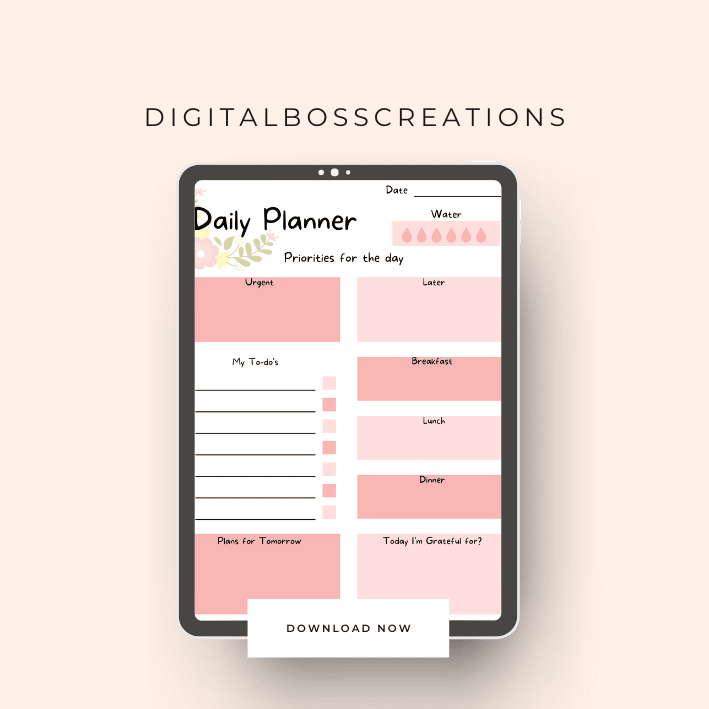 Download your free daily digital planner now