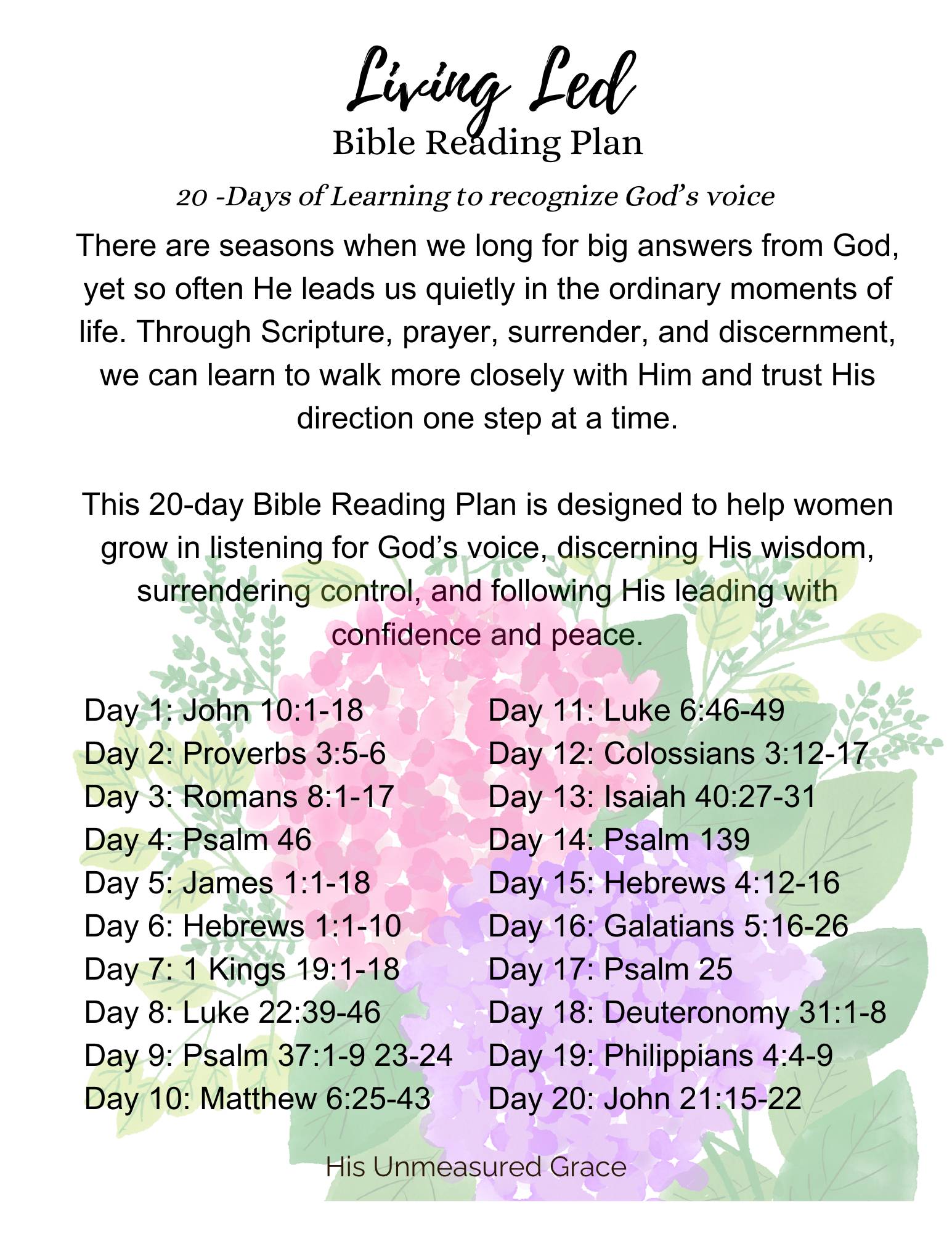 Living Led: Learning to Follow the Good Shepherd