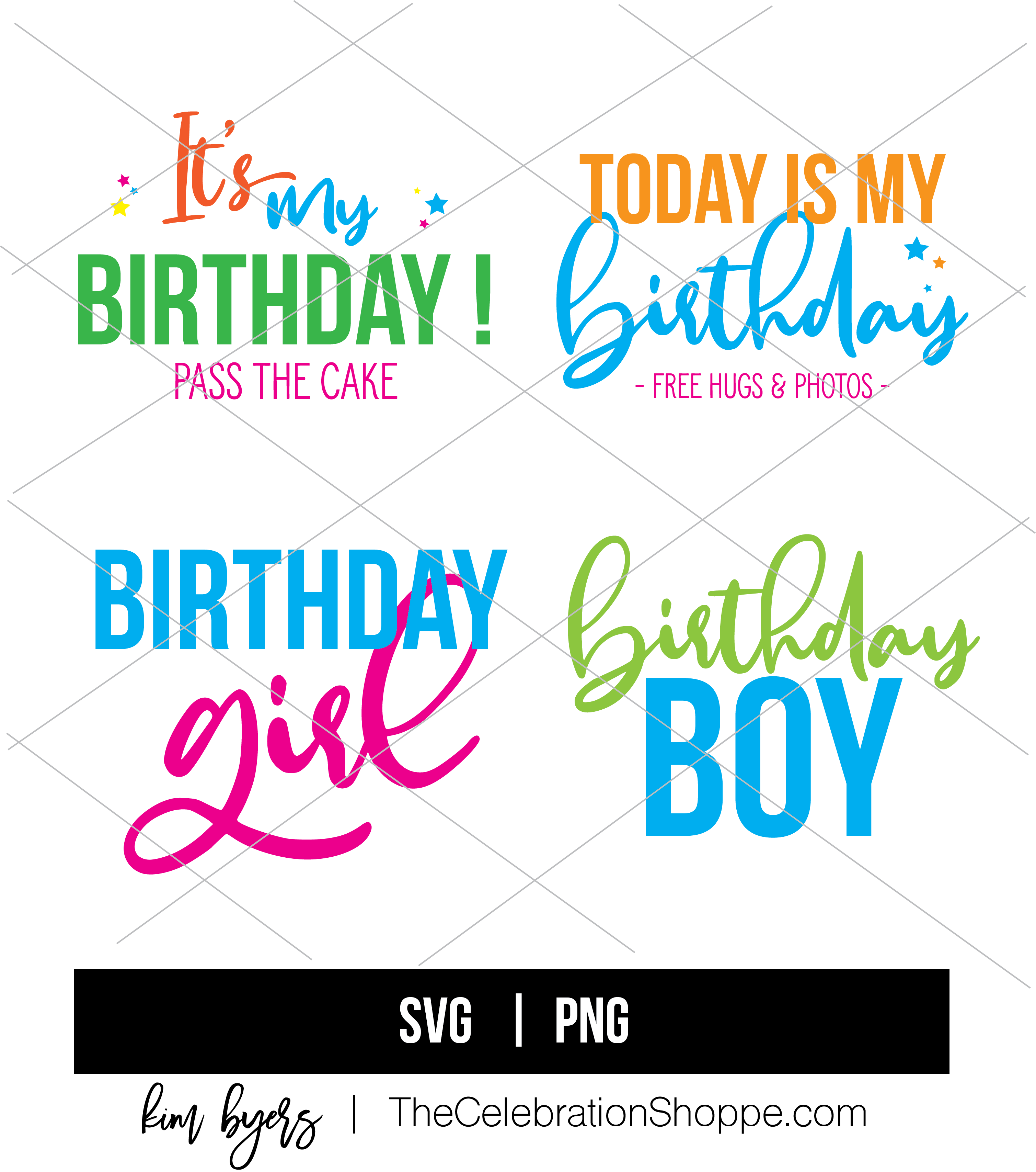 Download Fun Happy Birthday Svg Files Kim Byers