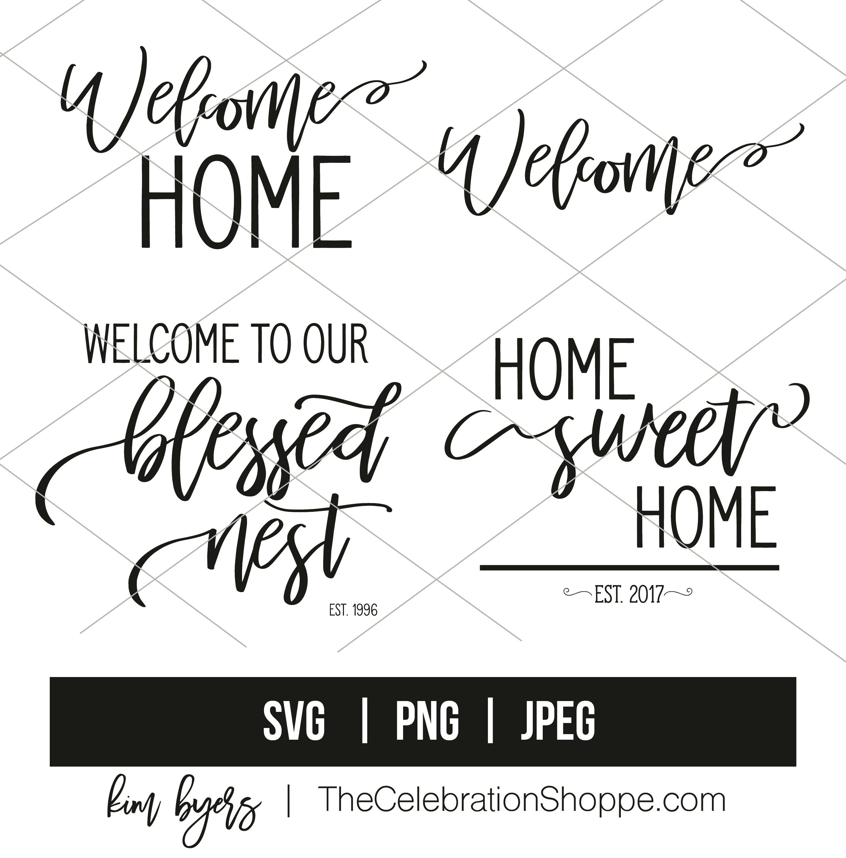Download Make A Welcome Wreath Home Sweet Home Svg Set Kim Byers
