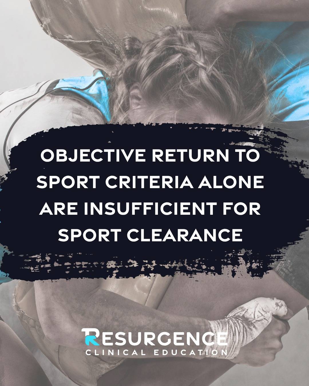 RTS criteria are entry criteria, not the end of the road.

#aclrehab #clinicaleducation #returnto sport