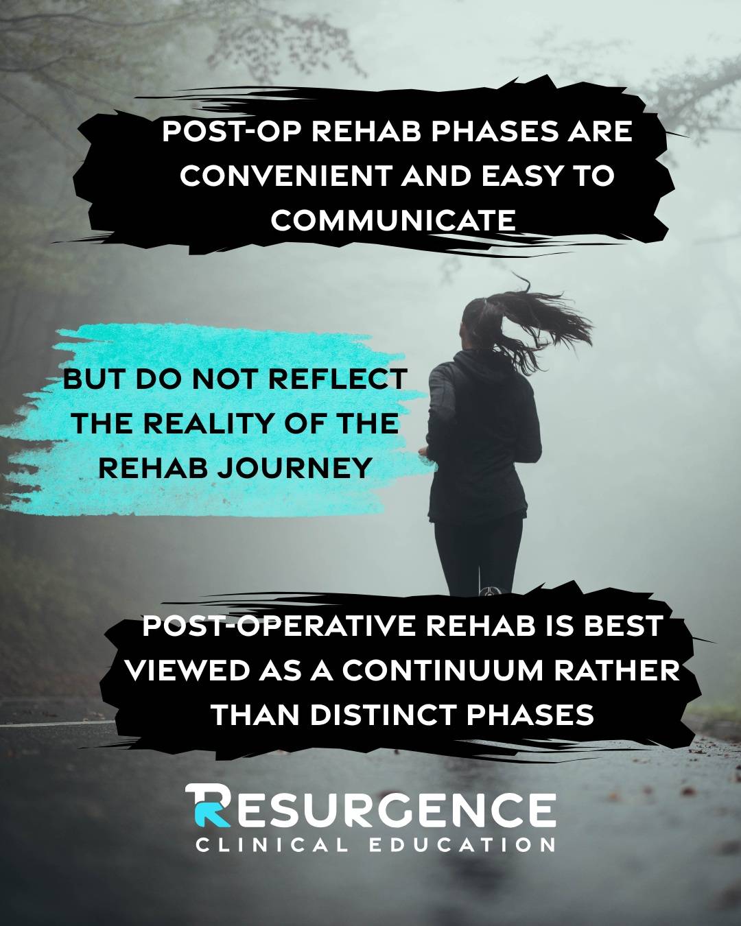 The mental frameworks we use and how we communicate them are incredibly important in the rehab space.

The concept of phases in a rehab setting is one I have consistently challenged. It's convenient and clean, but rehab rarely is.

I have found viewing things on a continuum rather than as discrete phases to be helpful in my clinical practice, but maybe I am alone in that thinking.

PS: I currently offer 1:1 mentorship to anyone looking to up their clinical reasoning or simply work through challenging cases. If you feel I can be of value to you, as I have to 200+ DPT students, residents, and fellows in training, DM "Mastery" and let's find a time to chat.

#clinicalreasoning #clinicaleducation #mentorship