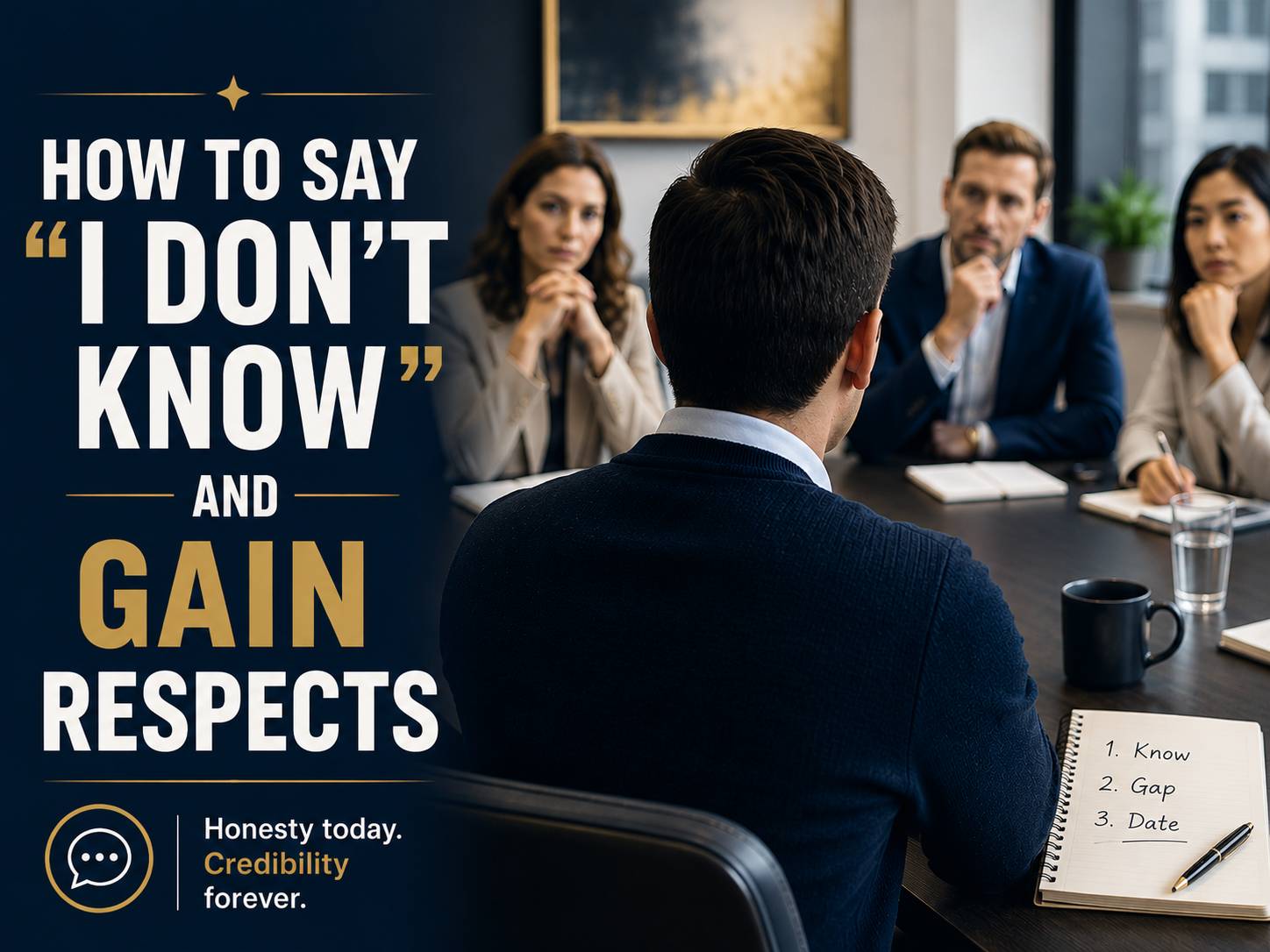 How to say 'I Don't Know' and Gain Respects