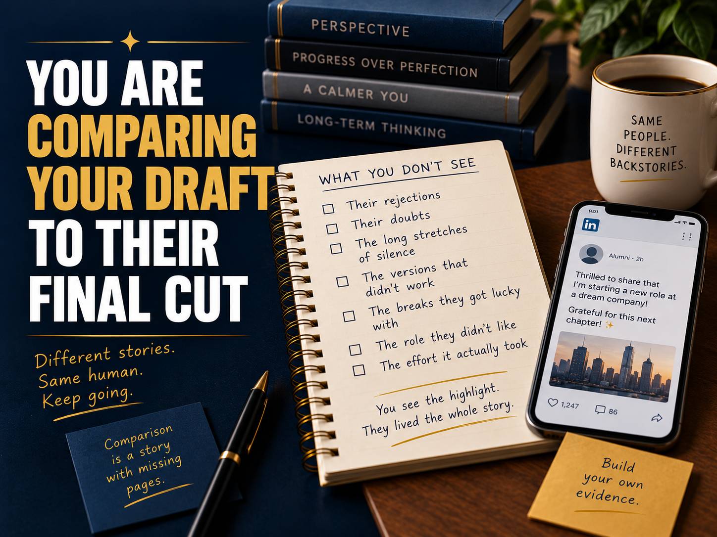 You Are Comparing Your Draft To Their Final Cut