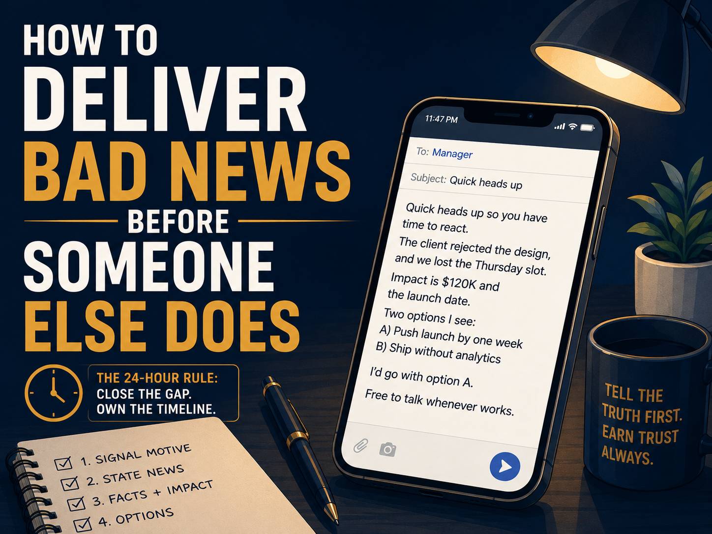 How to Deliver Bad News Before Someone Else Does