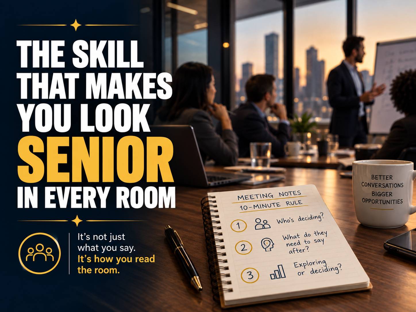 The Skill That Makes You Look Senior in Every Room