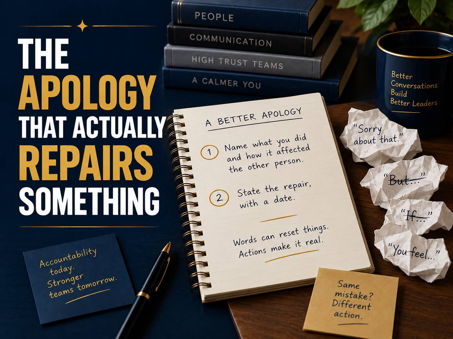 The Apology That Actually Repairs Something