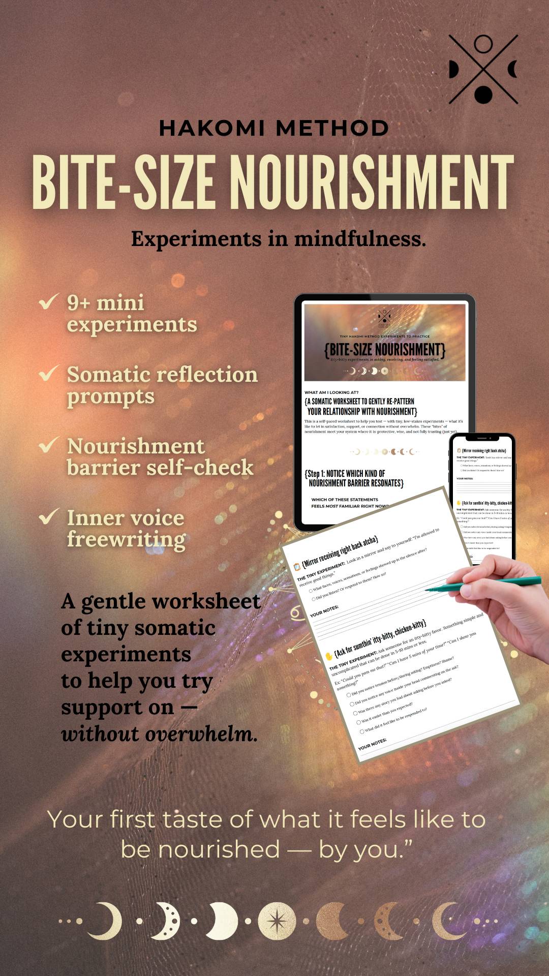 Bite-Size Nourishment Experiments Worksheet