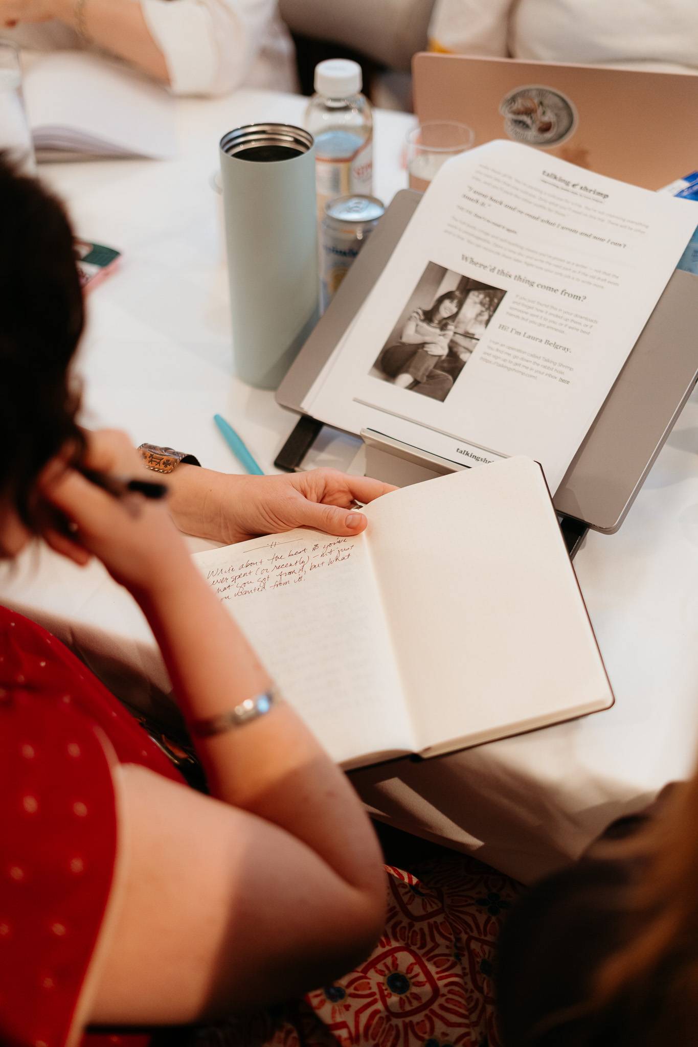 Your voice and your best writing comes from your power in the present moment