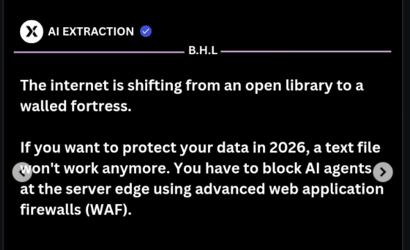 The internet is shifting from an open library to a walled fortress [IG Screenshot]