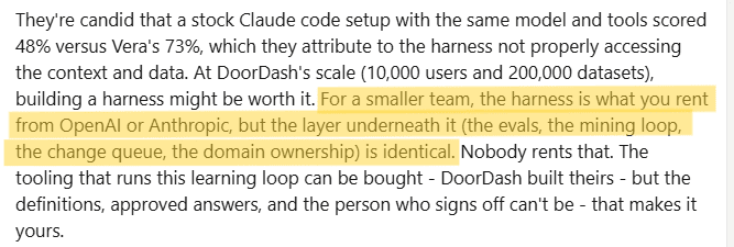 LinkedIn Post from Ron Potok on DoorDash Vera