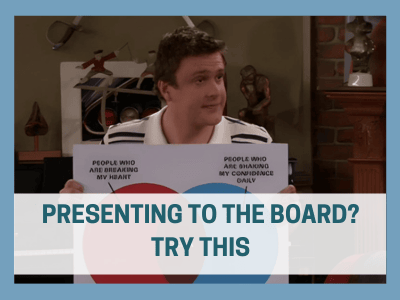 Presenting to the board? Try this