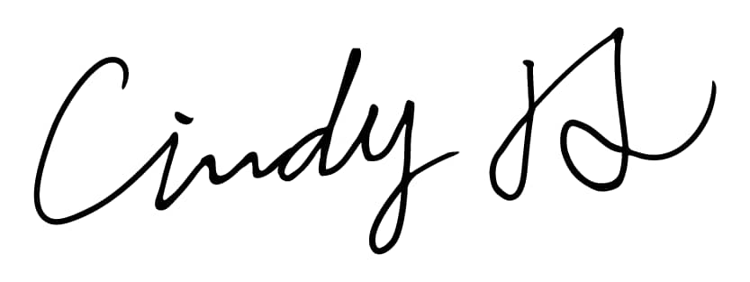 Email signature by Cindy JS that says "Cindy JS""