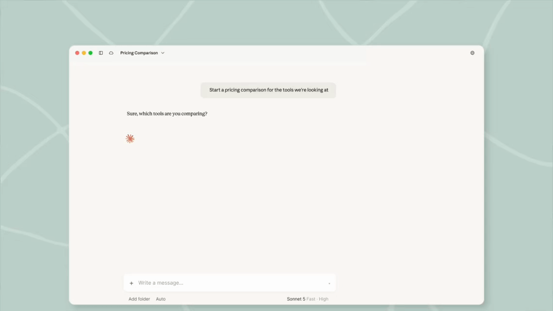 Claude built-in browser demonstration
