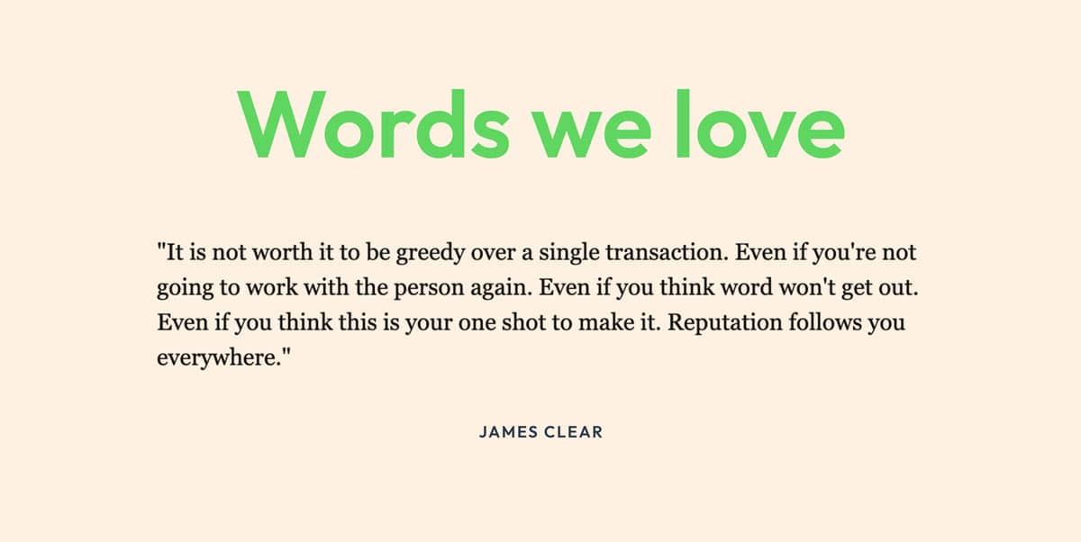 words we love - you are doing better than you think