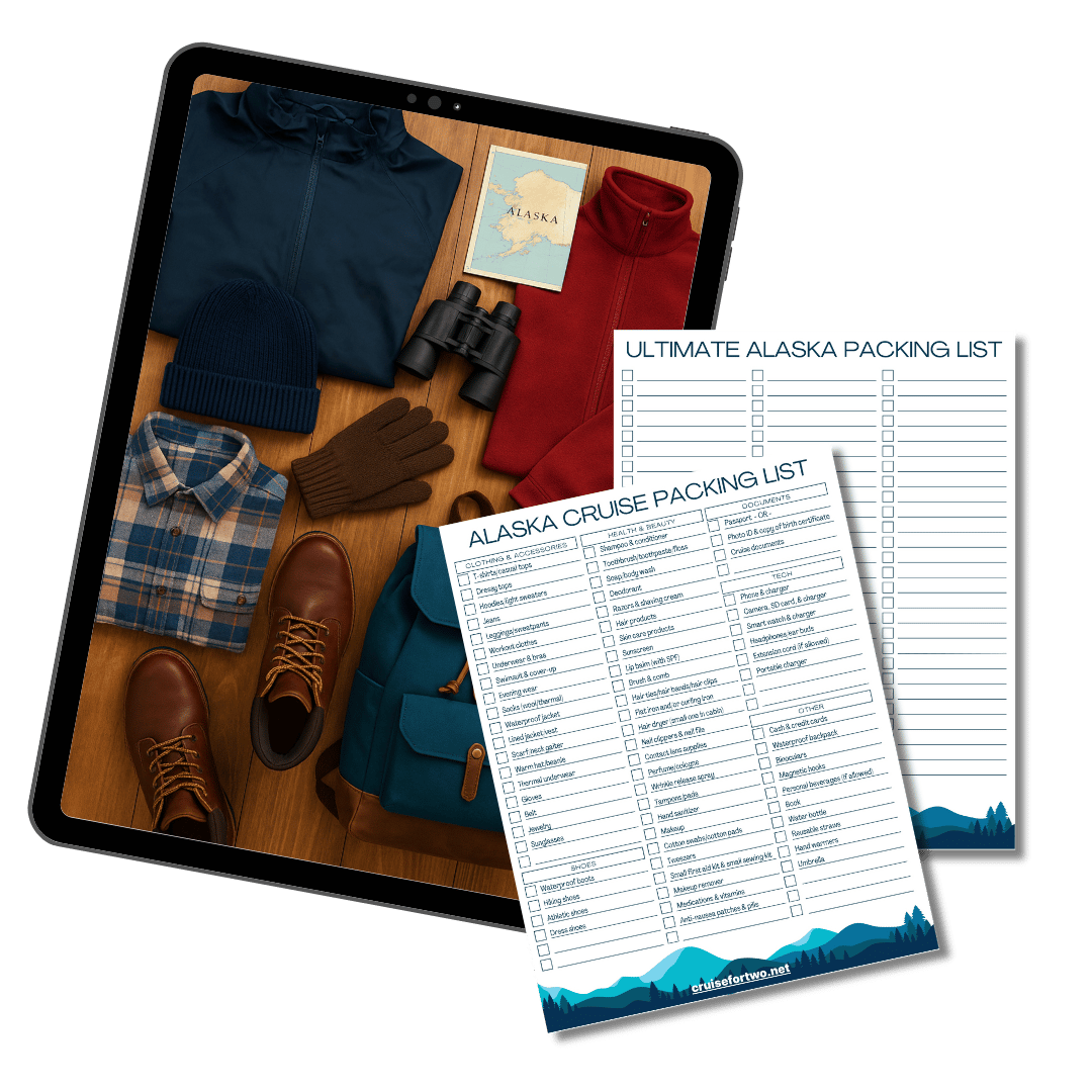 Digital Alaska Cruise Packing List (Fillable PDF)