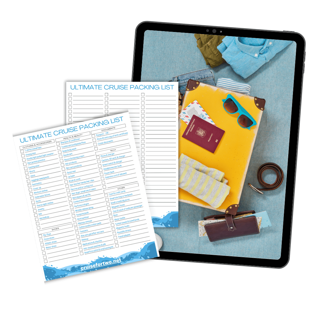 Digital Caribbean Cruise Packing List (Fillable PDF)