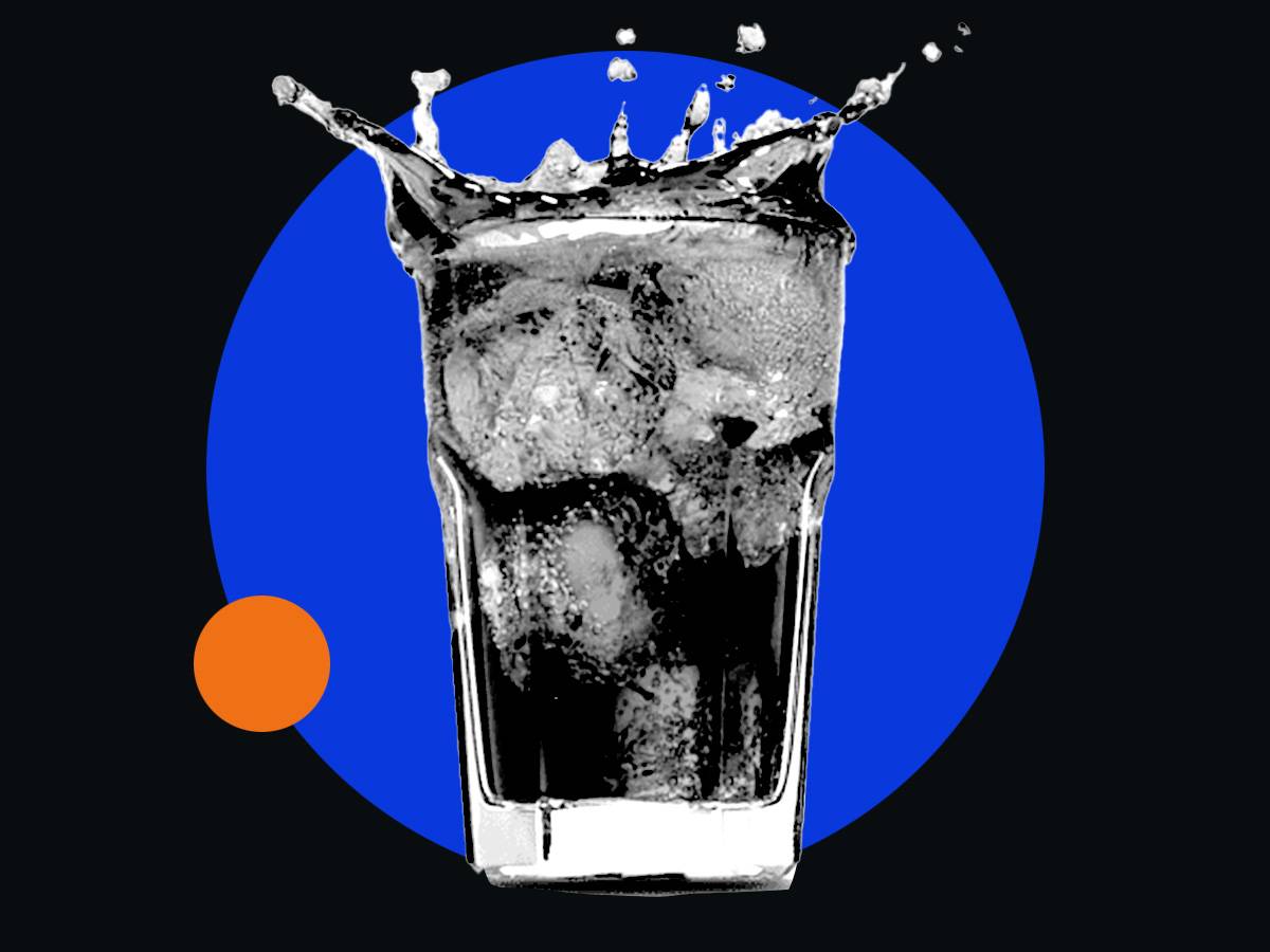 Image of a splashing soda