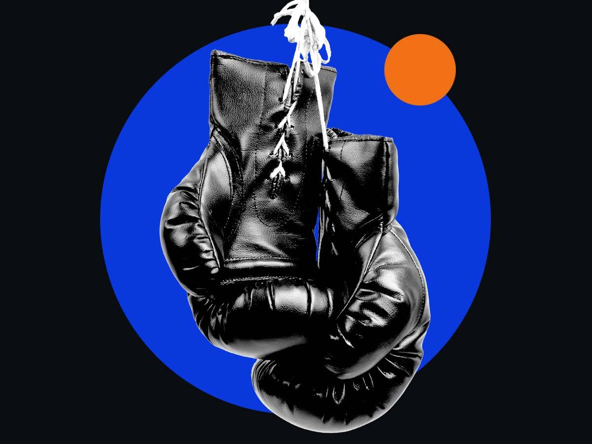 a pair of boxing gloves