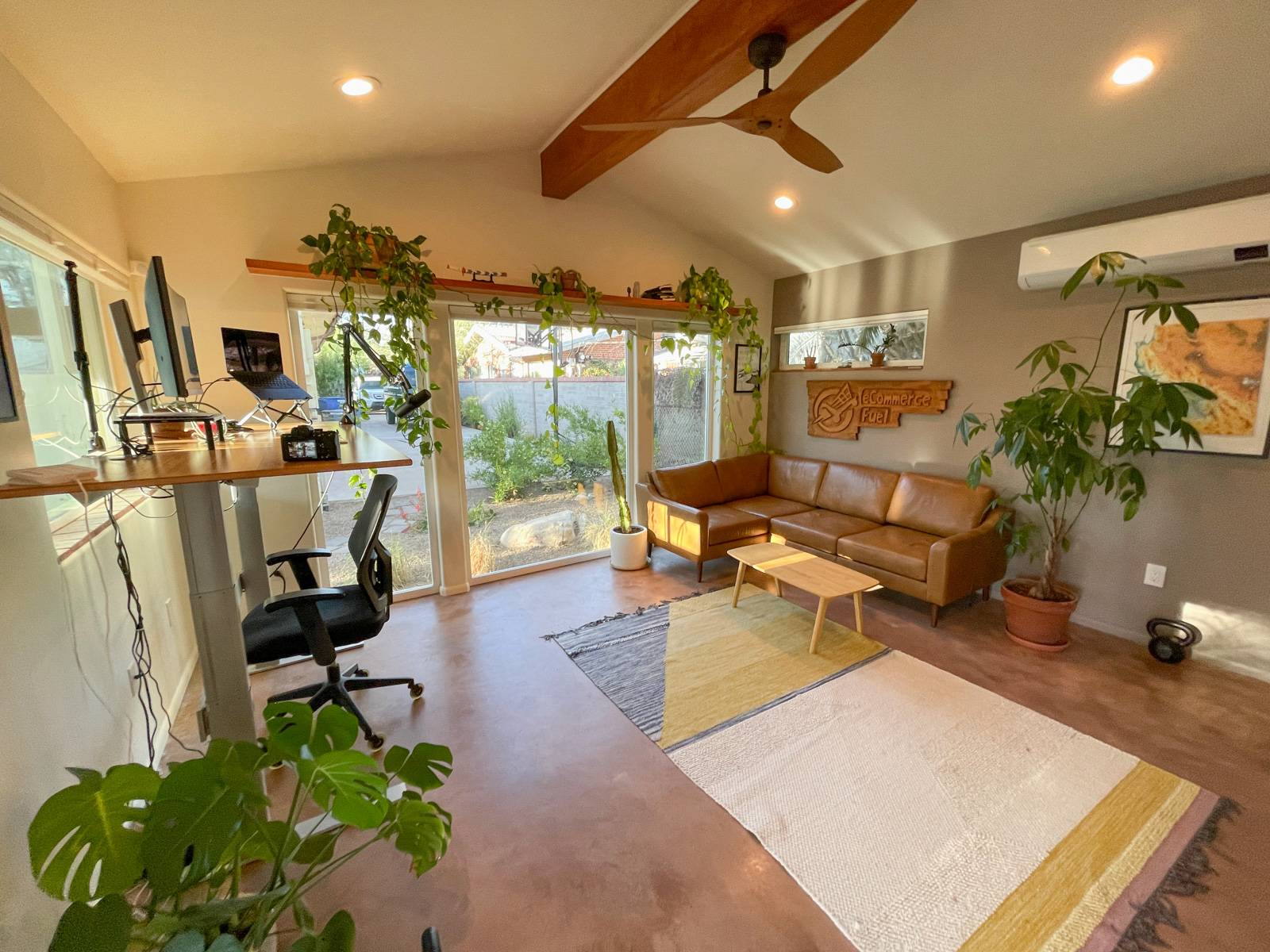 Inside of my backyard office