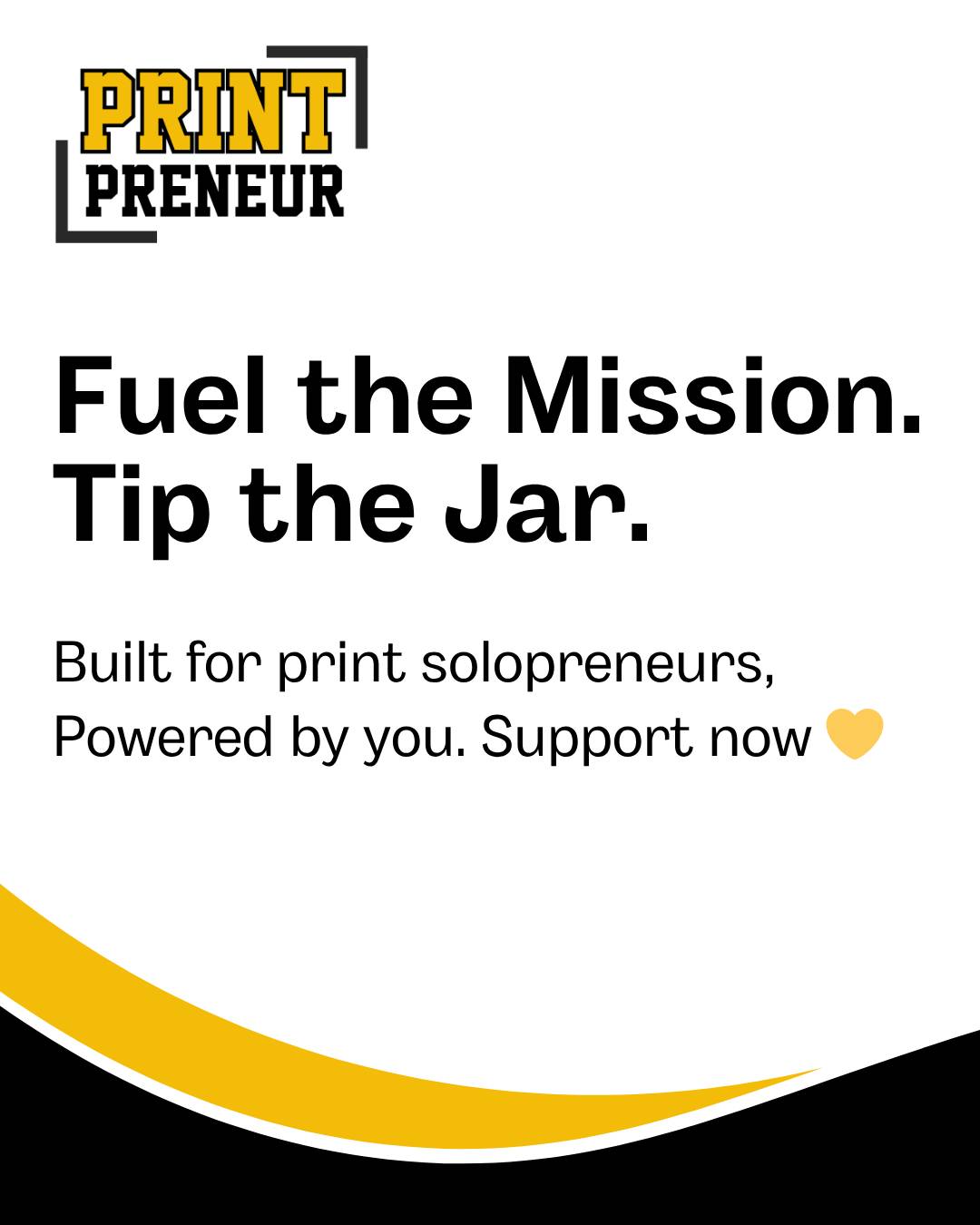 Printpreneur Tip Jar
