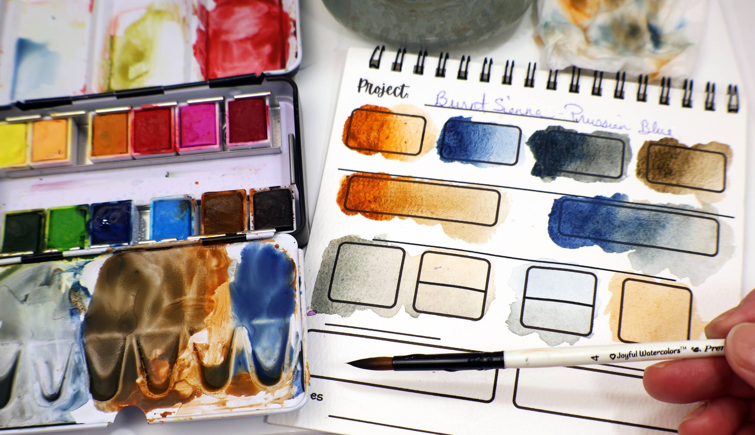 Mollys Fine Art Swatching Watercolors Tutorial