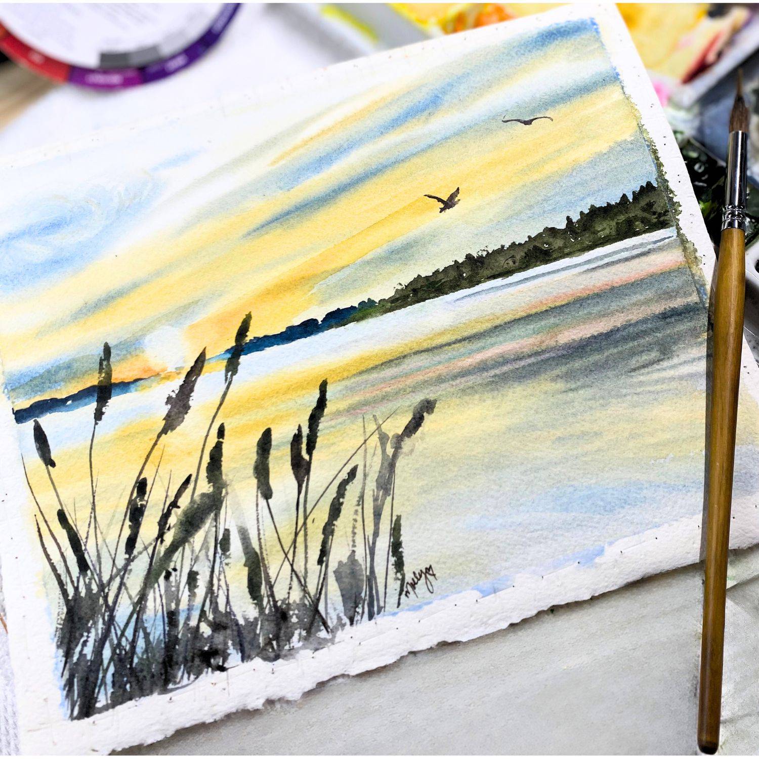 Mollys Fine Art Watercolor Wet-on-Wet Tutorial