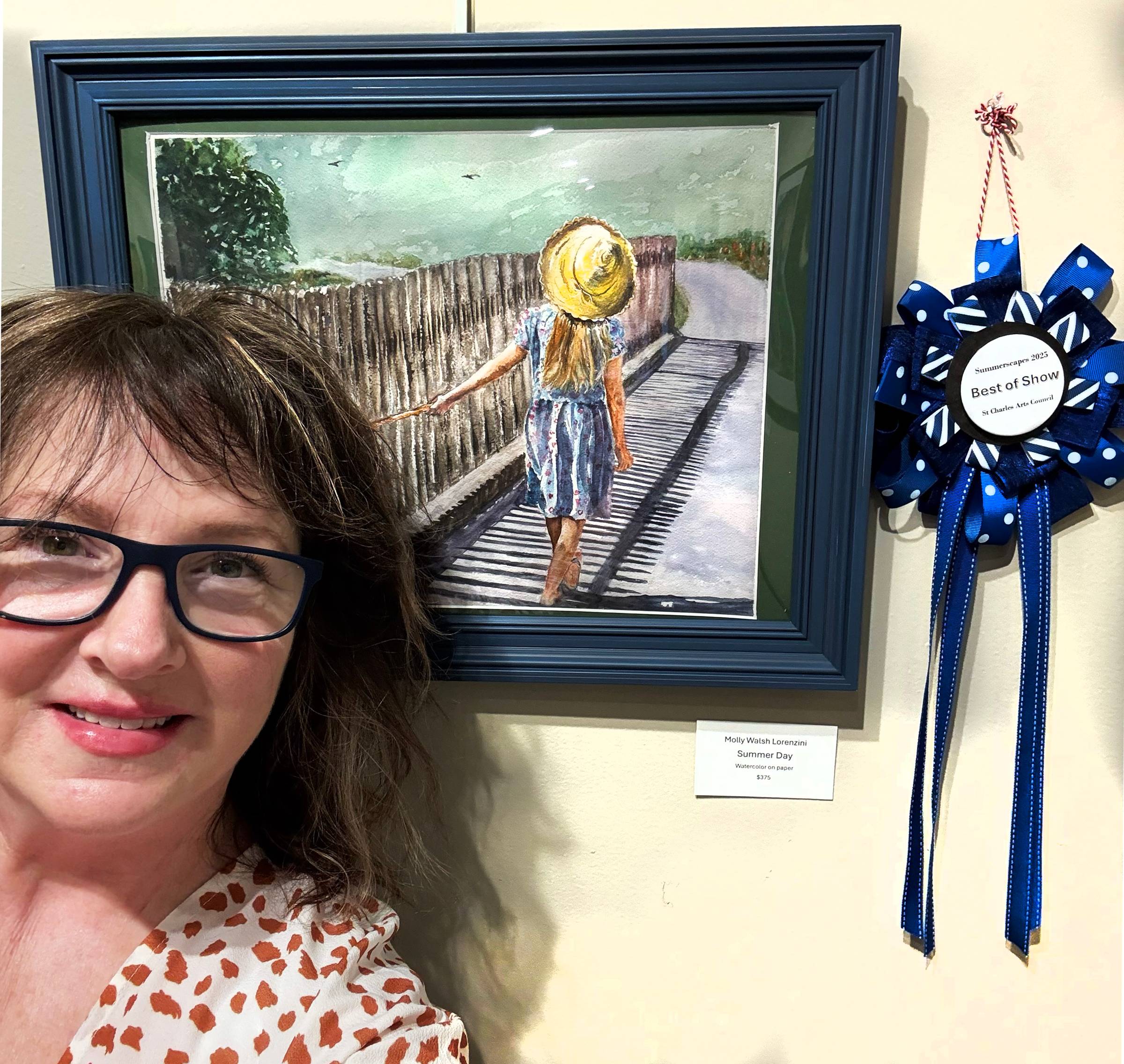 Mollys Fine Art Best in Show Summer Day Watercolor painting