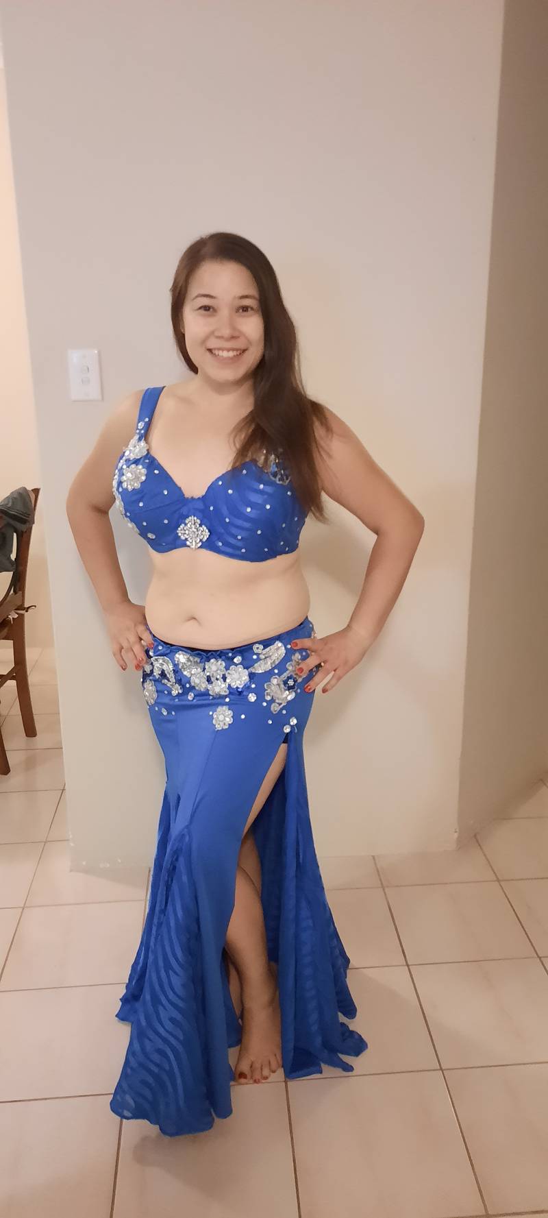 Belly Dance Costume Workshop student Sarah Carrapiett