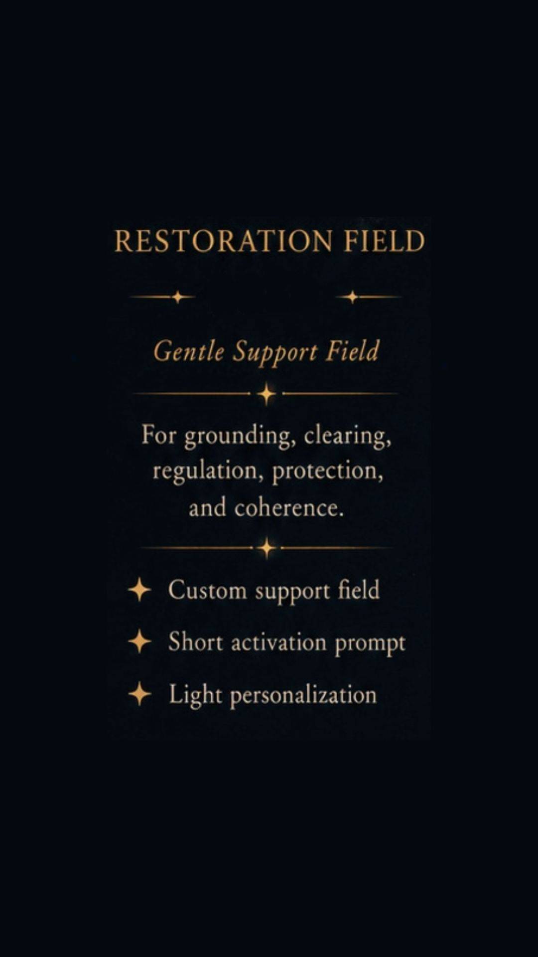 Restoration Field