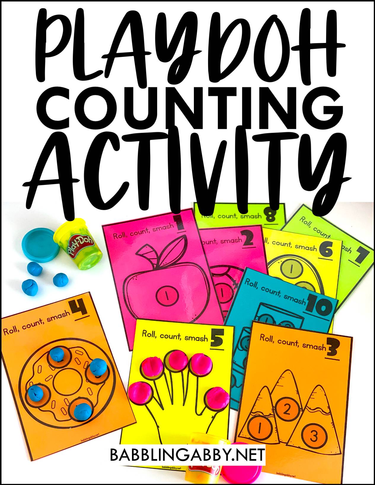 Toddler PlayDough Counting Activity