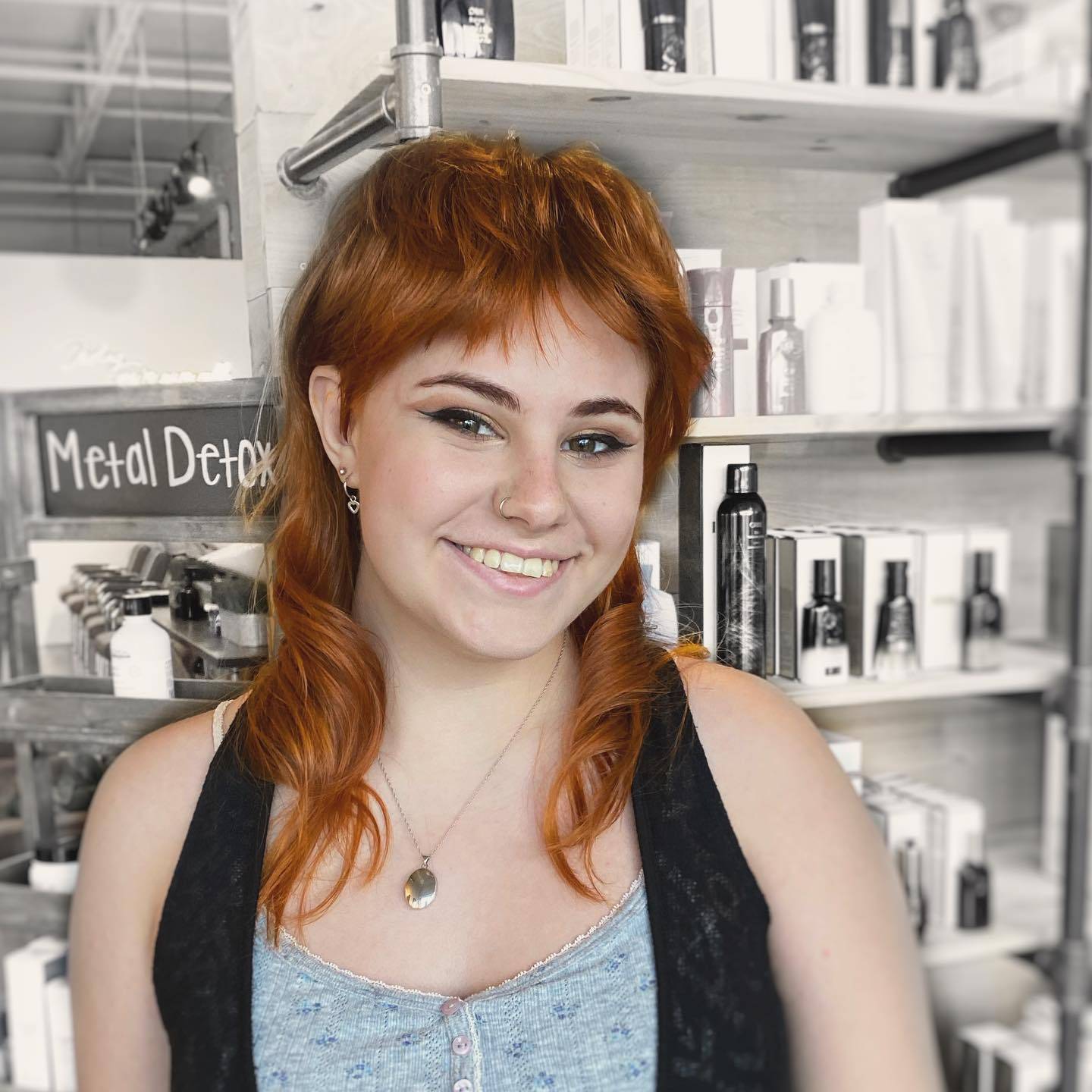 How do you decide what haircut to get?
You mullet over.

Buh dum tsss 🥁

Had so much fun with this haircut and color on Caroline!! 🧡🧡🧡

@pureandcouture 
@hairbyjoannaallen