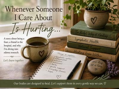 Whenever Someone I Care About Is Hurting - books, coffee, note pad and pen