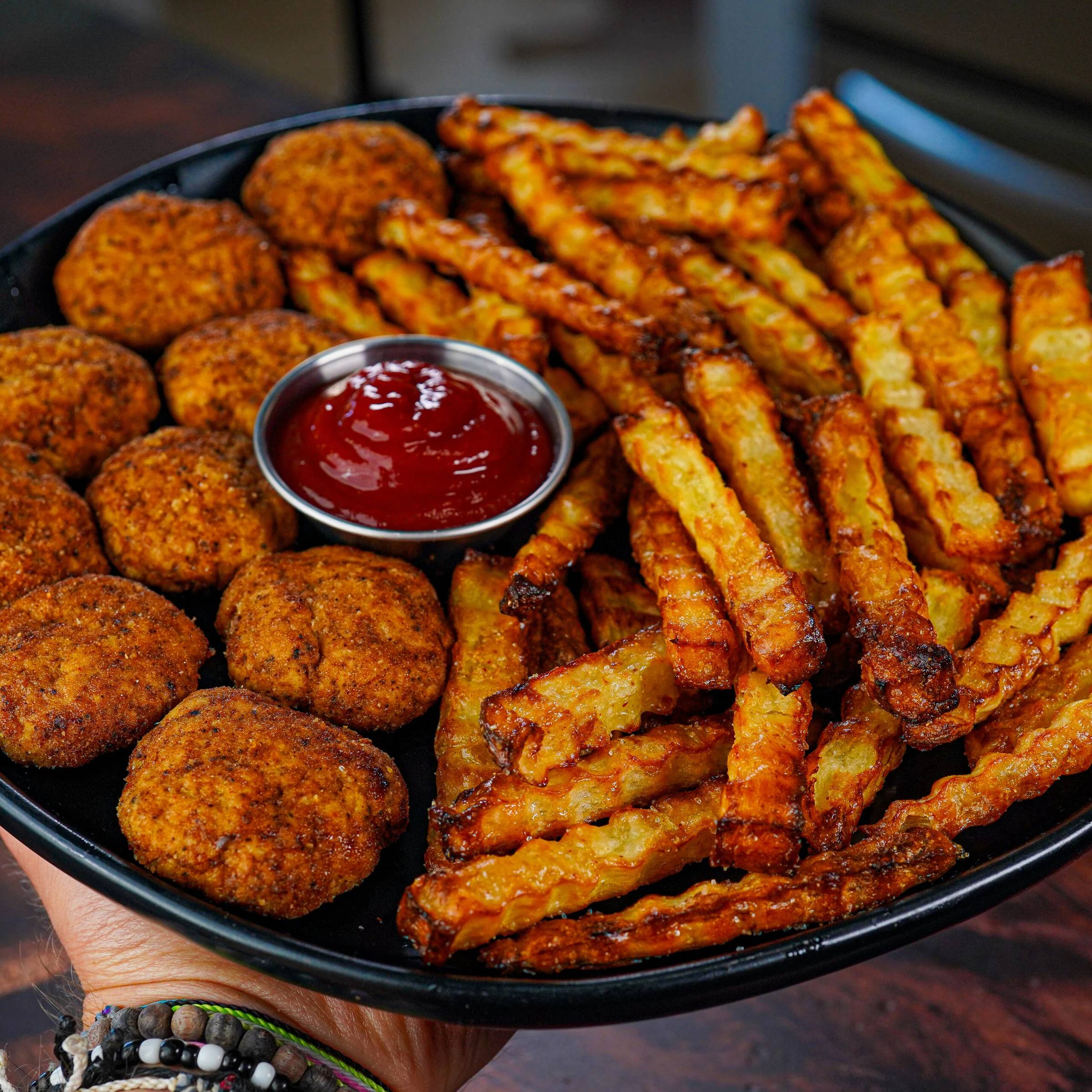 chicken nuggets and fries meal