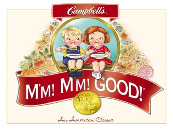 Vintage Campbell's "Mm, Mm Good" Soup Art Poster, Unique Kitchen Art Gift