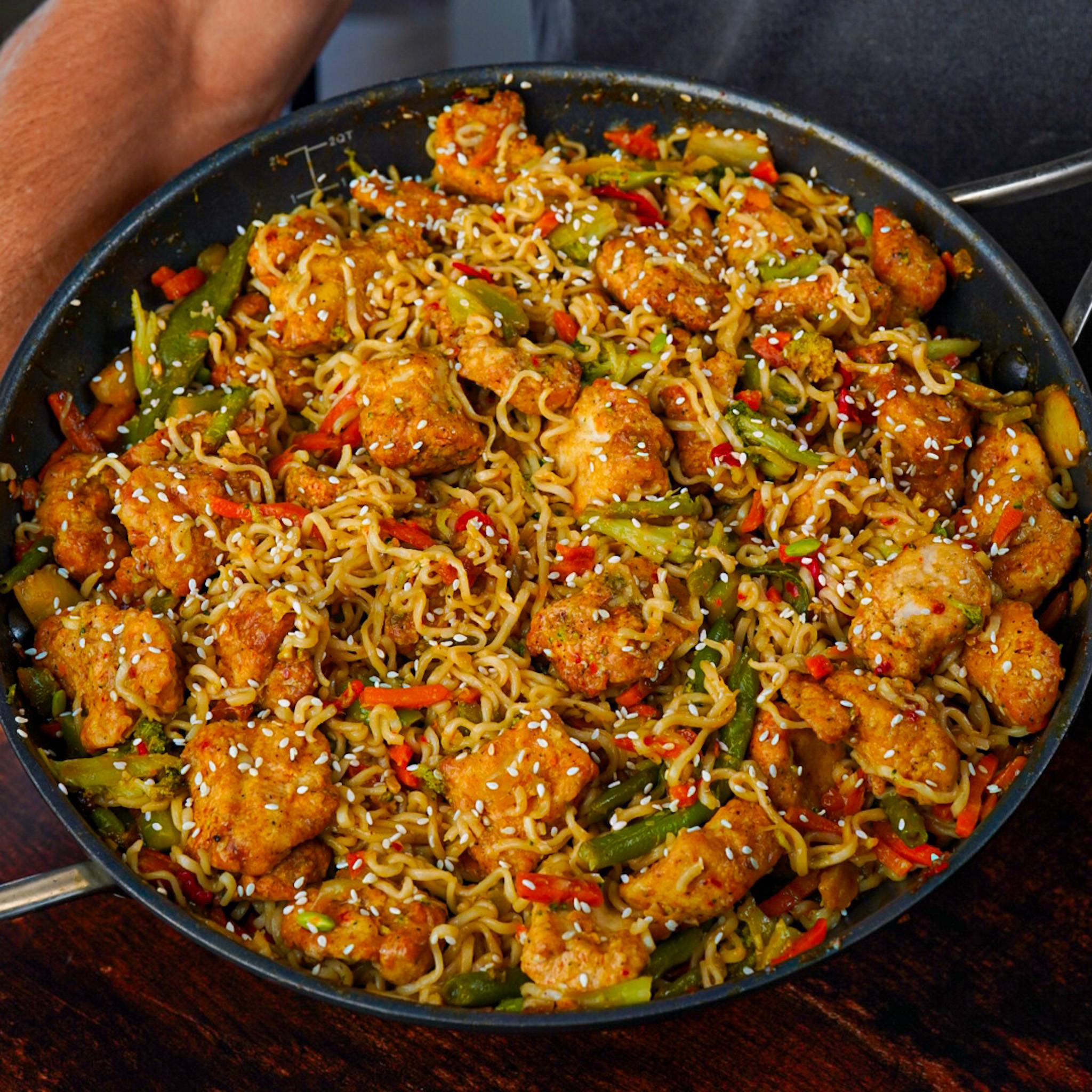 orange chicken ramen