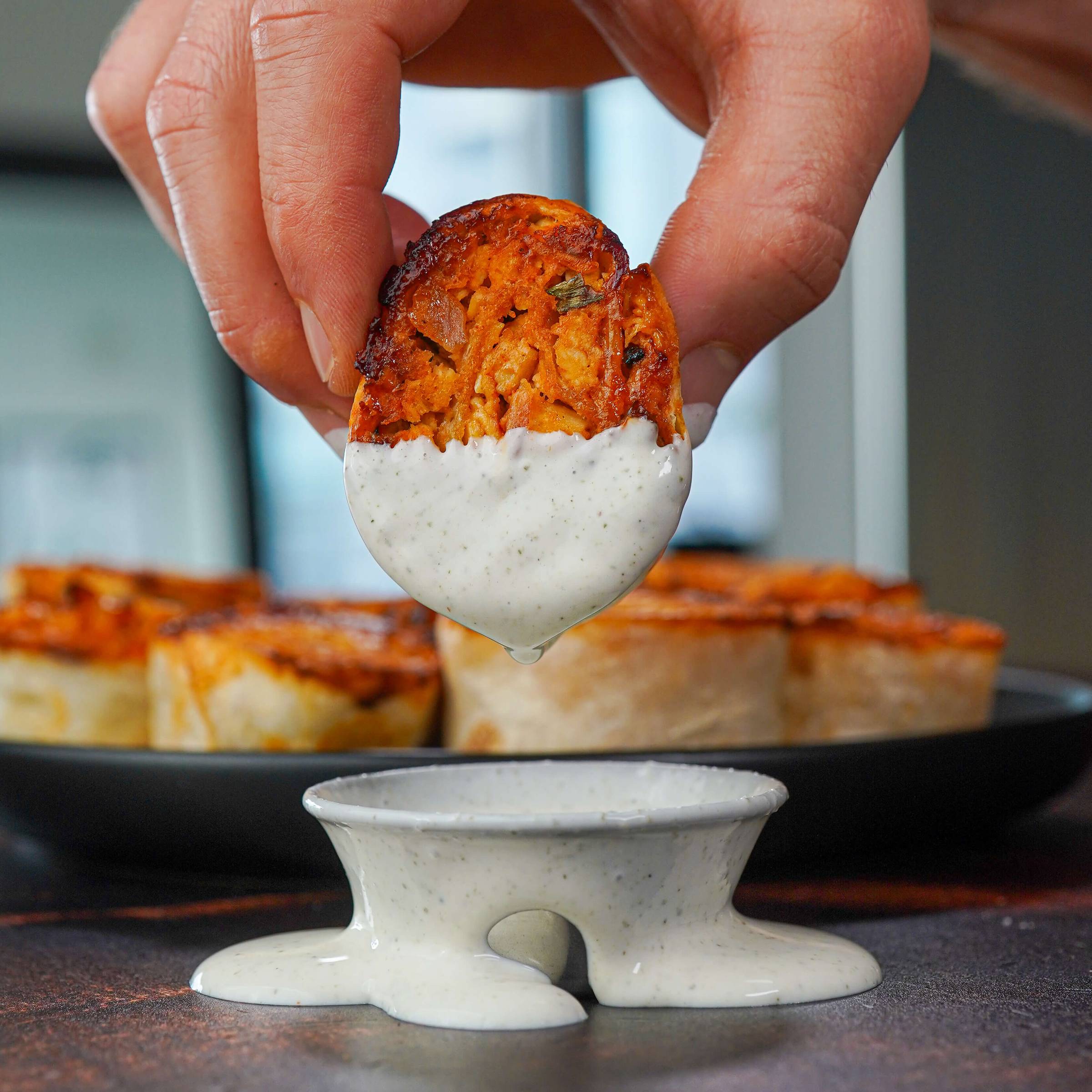 buffalo chicken pinwheels