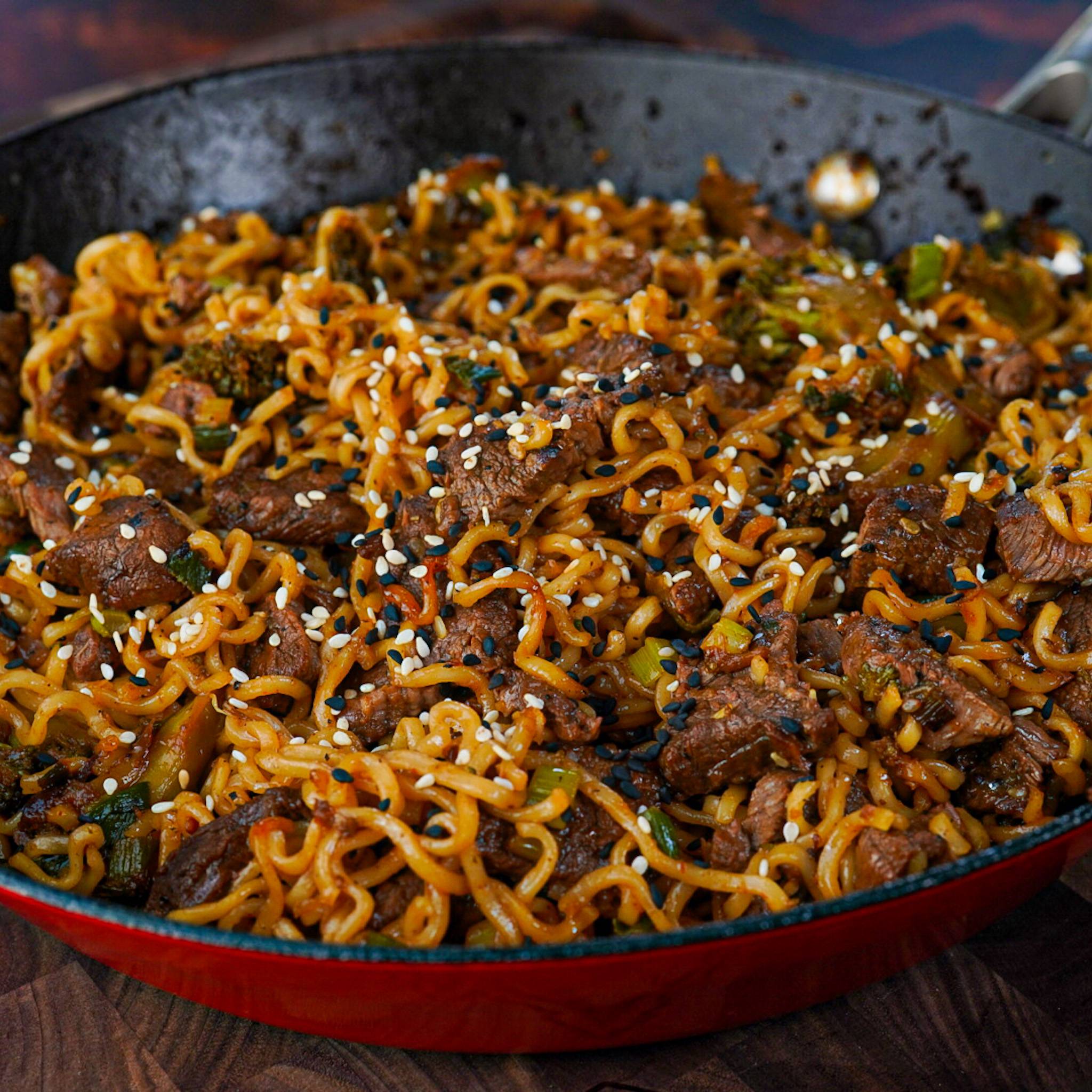 beef and broccoli ramen