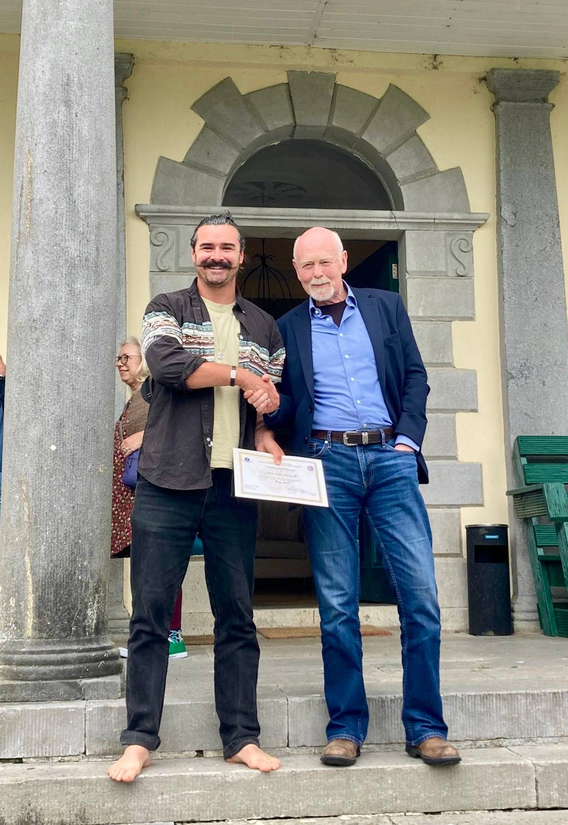 Darragh and Martin Transpersonal therapist cert