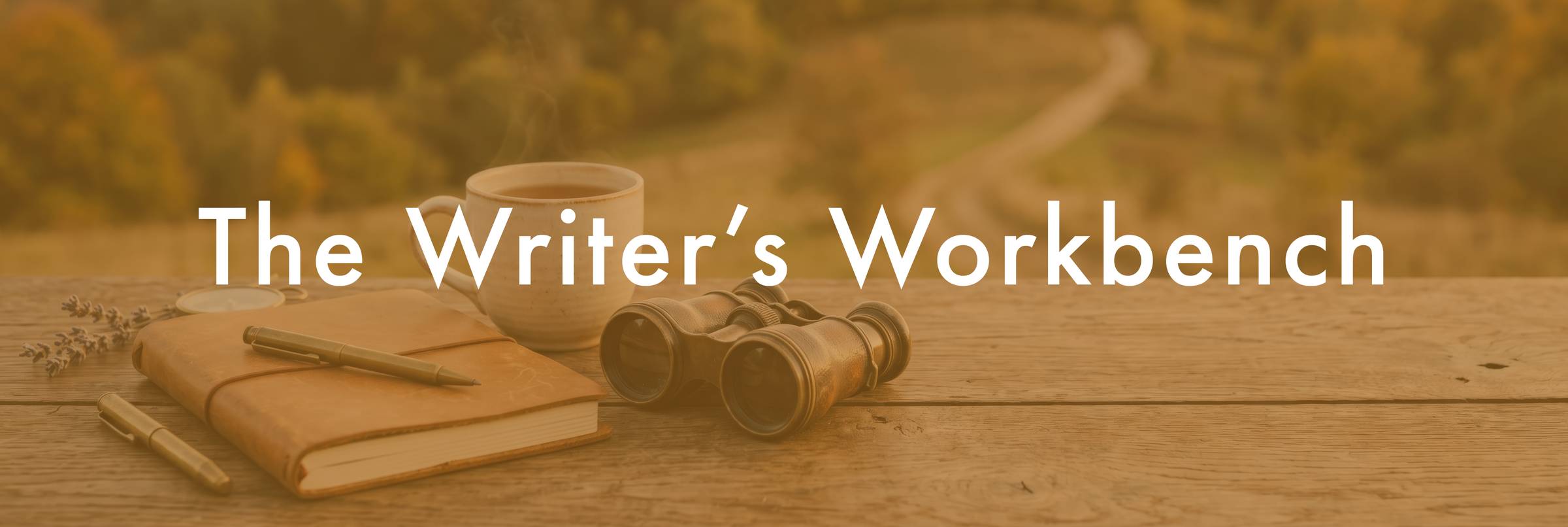 writing journals and binoculars