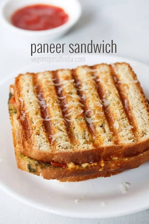 Paneer Sandwich Recipe (2 Ways!)