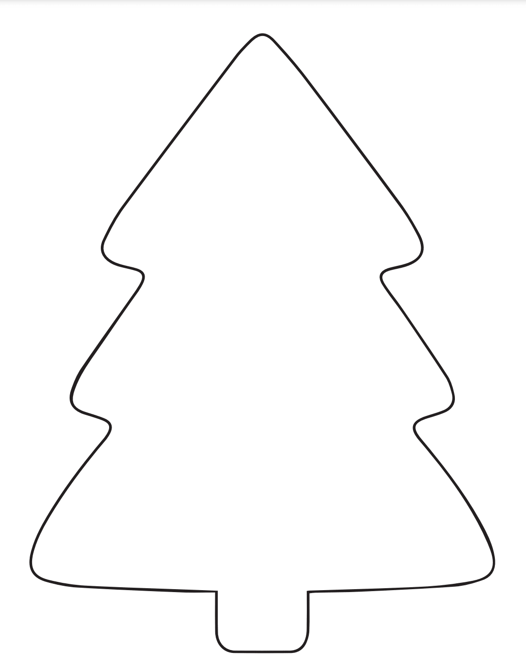 Christmas tree printable. 