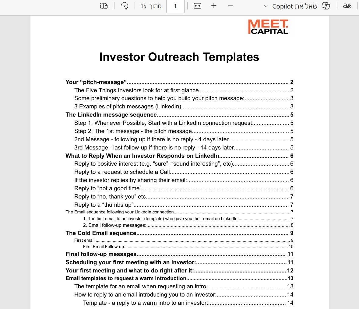 The investor message templates used to raise millions