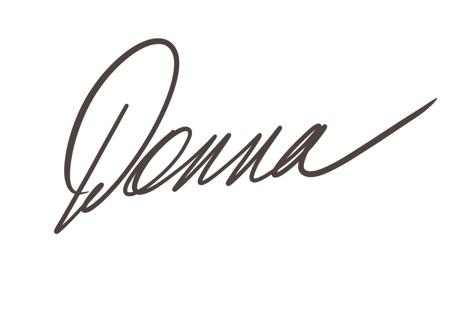 Donna's signature