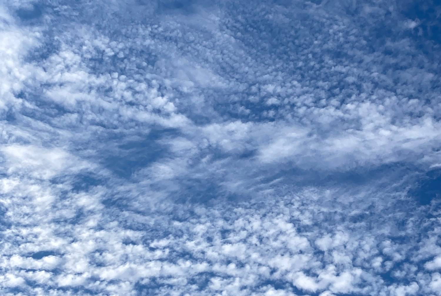 blue sky and white clouds