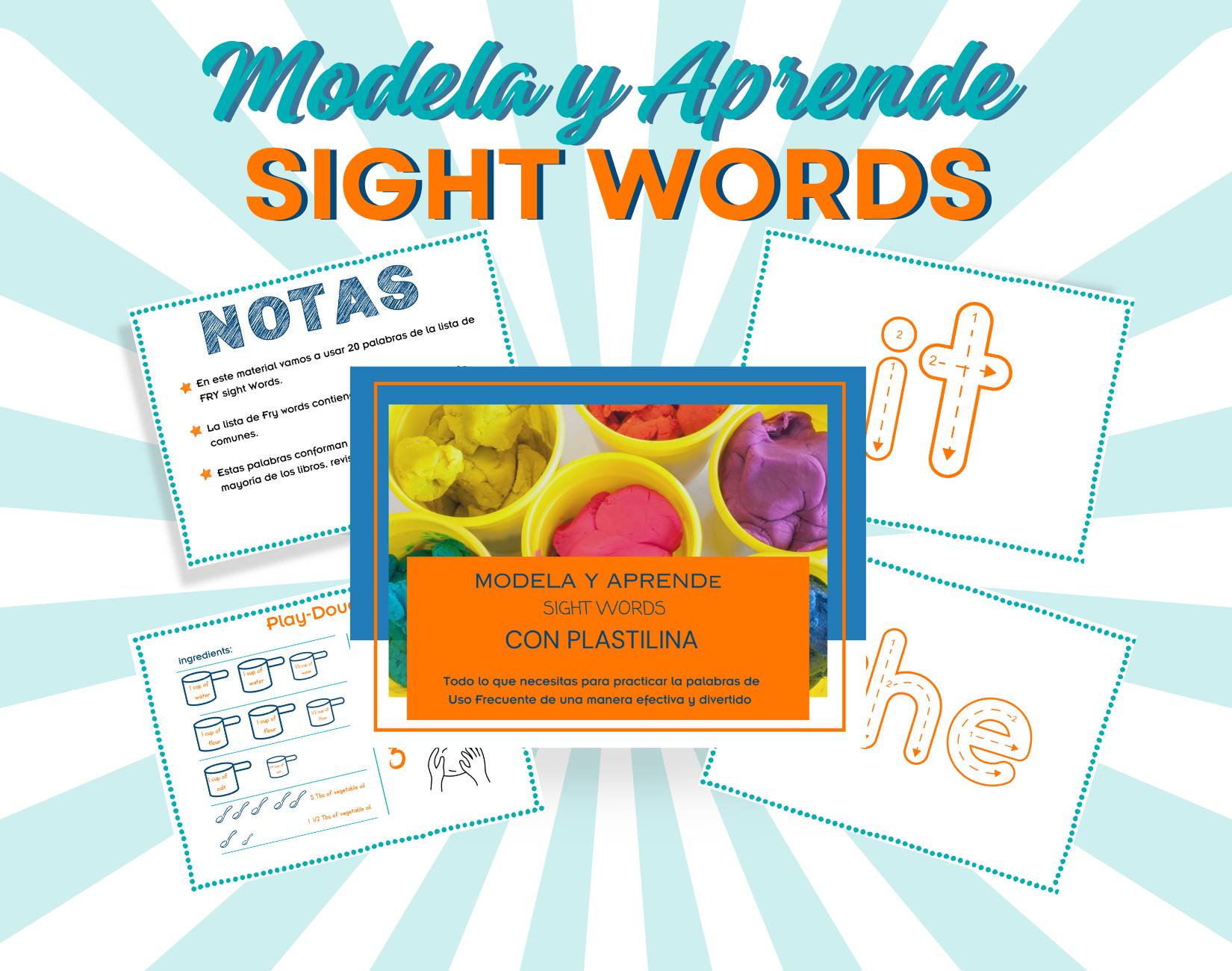 Modela y Aprende Sight Words