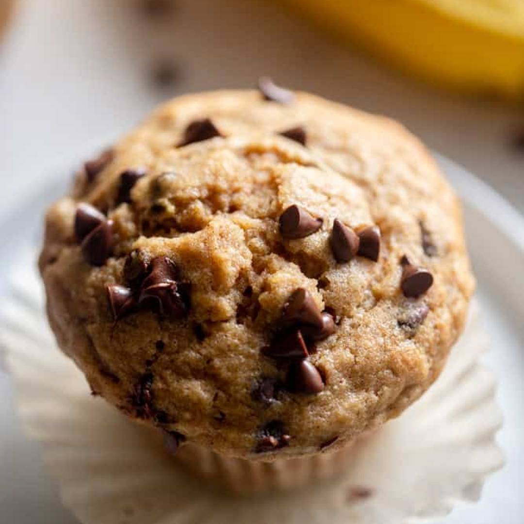 Healthy Sourdough banana muffin