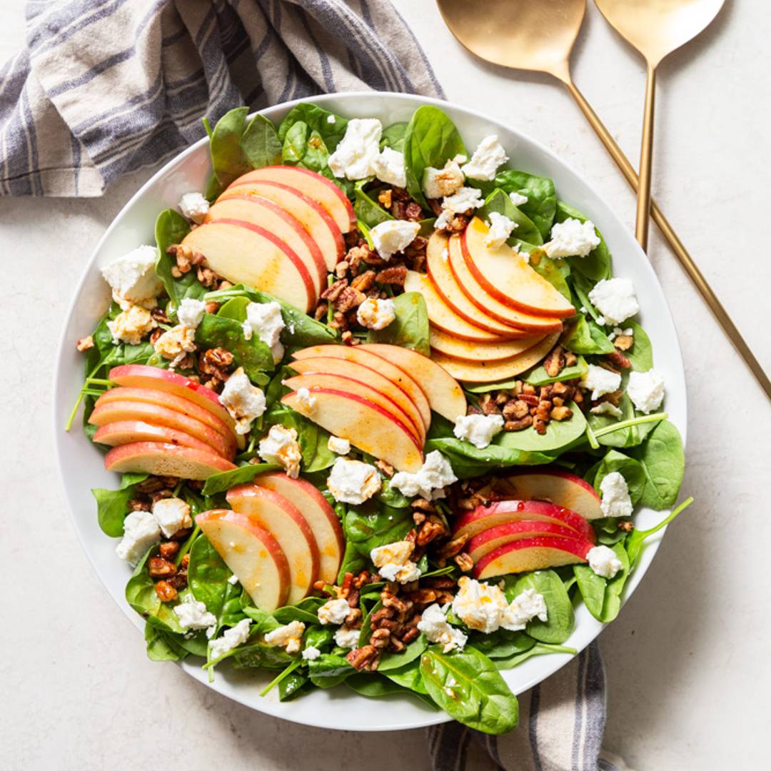Spinach Apple Pecan Salad