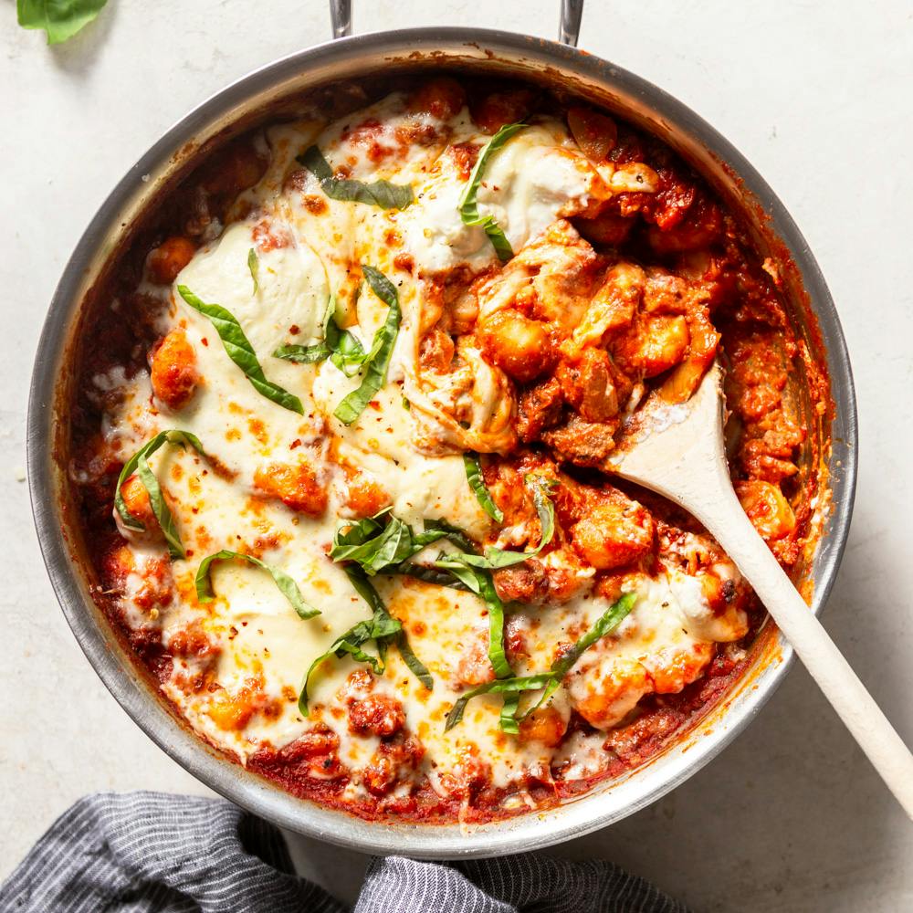 Creamy Basil Skillet Pork Chops