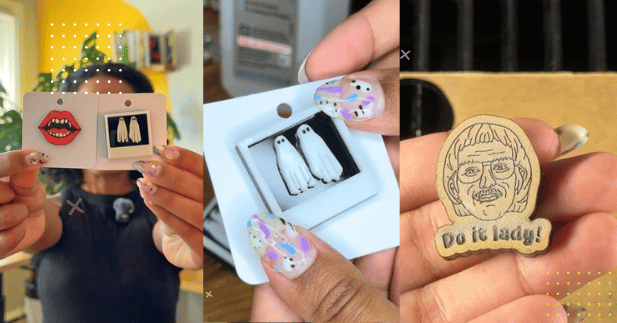 DIY Laser Cut Pins
